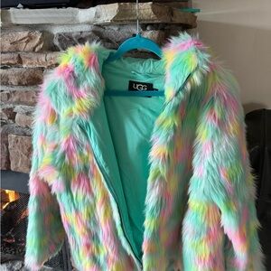 UGG  Women’s ' Pastel Faux Fur Jacket